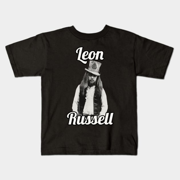 Leon Russell / 1942 Kids T-Shirt by glengskoset